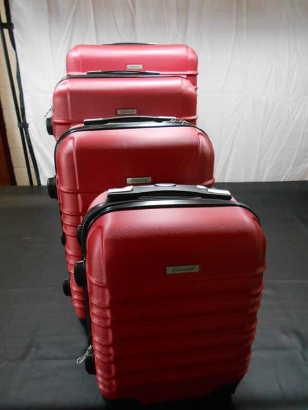 Set van vier rode koffers - Afbeelding 2