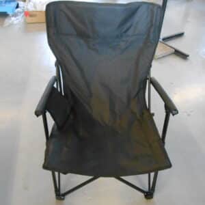 Zwarte campingstoel