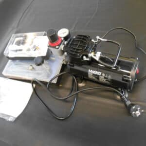 Airbrush Set met Compressor en Airbrush Pistool Manomter & Luchtfilter - 4 bar double action - Zwart