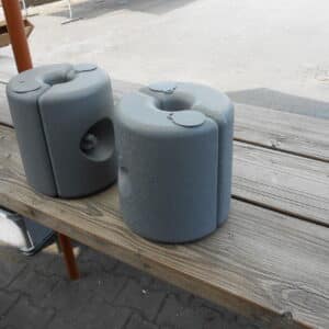 Vulbare voet voor de partytent (set van 4 stuks)