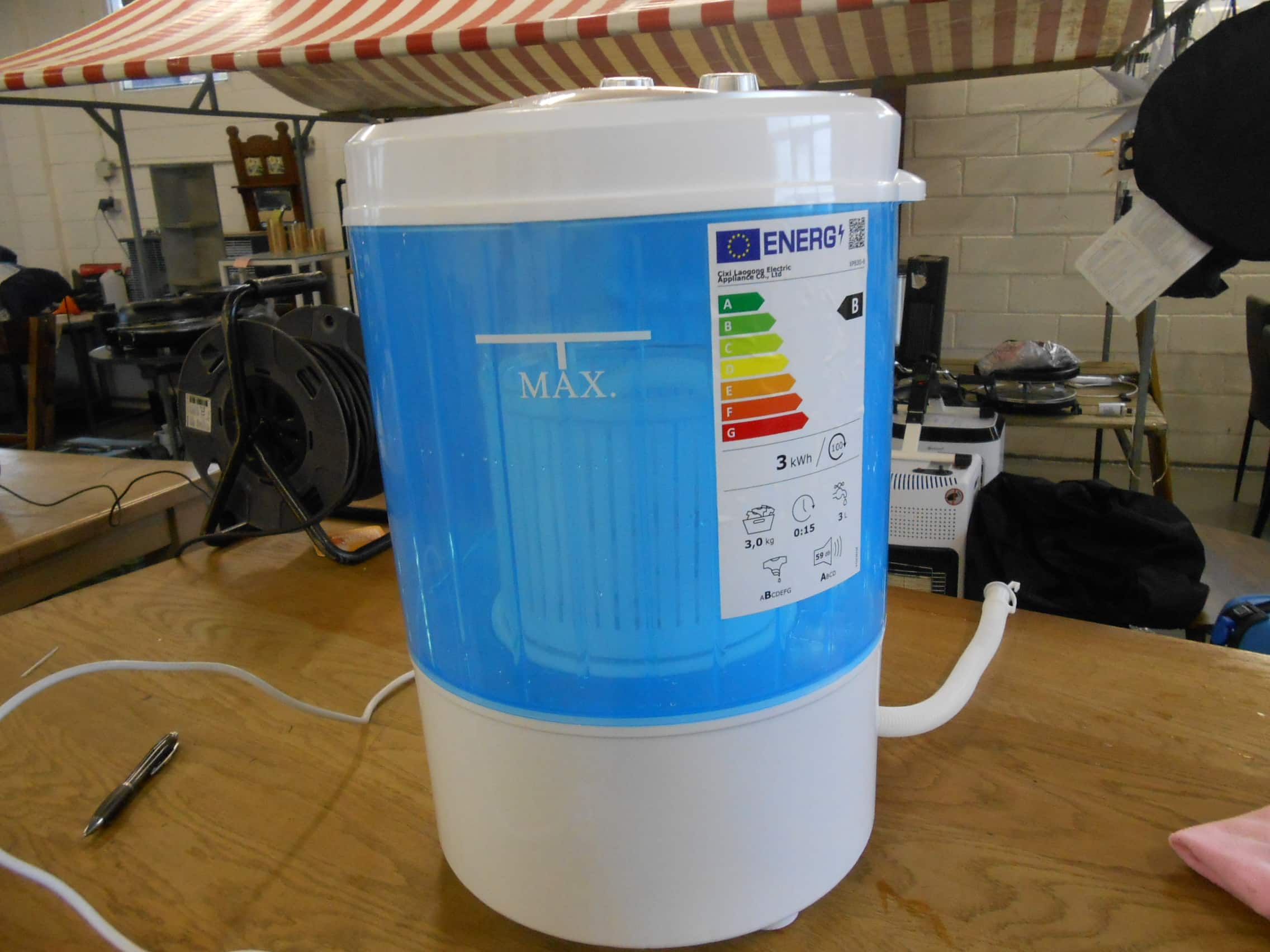 Mini wasmachine voor op de camping - Afbeelding 4