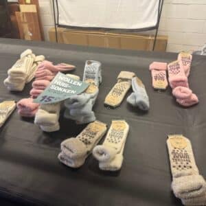 Wollen huissokken met antislip